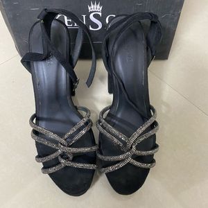 Black party wear Heels 4 inch