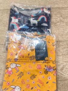 Cute VALSACK Kids' Tops - Set of 2