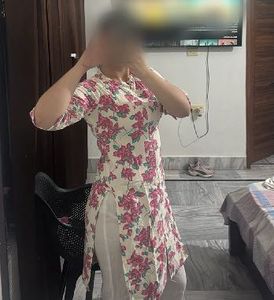 Floral Print Button-Up kurta