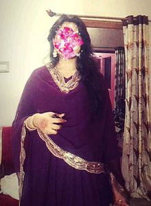 Elegant Purple Ethnic Gown