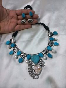 Any 1 Durzzy Stone Hasli necklace set