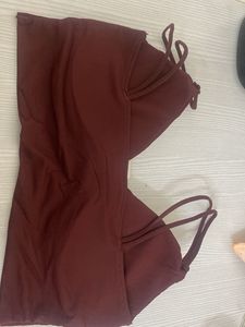 Burgundy Bralette Top