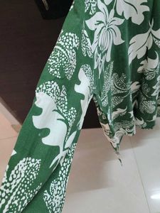 Stylish green &amp; White Printed Kurta