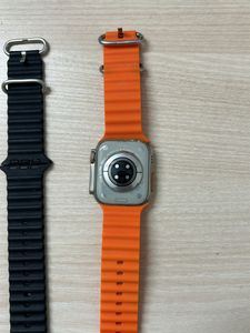 Smart Watch with Orange Band