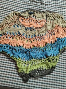 Boho Crochet Knit Tunic Top