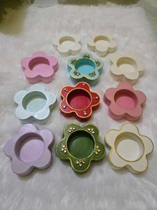 Flower Shaped Tealight Holders Set of any 2