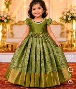 Beautiful Green Silk Frock