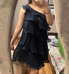 midi dress chiffon and satin BRAND- VERA MONT  32-