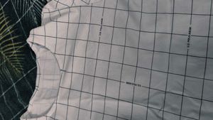 Casual Grid Print T-Shirt