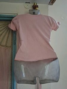 Pink Striped Lacoste Top
