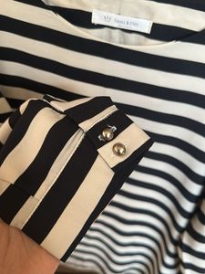 Classic Black &amp; White Striped Top