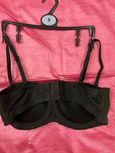 Bitz Strapless Black Bra