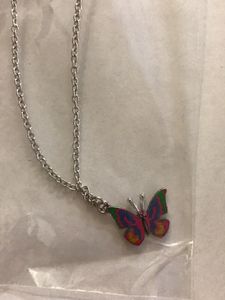 Multicolour Butterfly Pendant In Colour