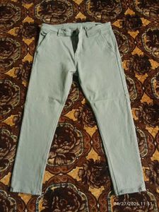 Light Blue Casual Pants