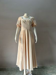 Elegant Puff Sleeve Gown