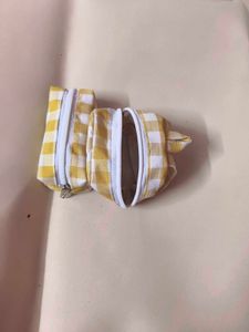 Cute Gingham Pouches (Set of 2)