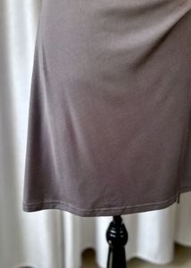 Casual Gray Tank Dress with Side Tie