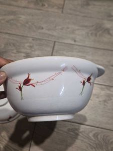 Vintage Melamine Serving Dish with Lid