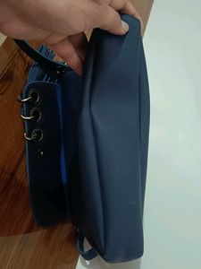Navy Blue Tassel Crossbody Bag