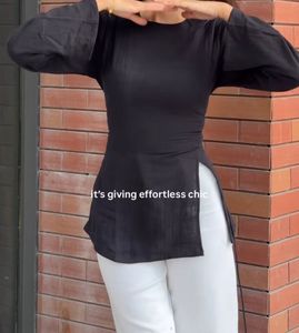 Chic desi corset back Black Kurta