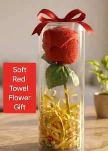 Soft Red Towel Flower Gift
