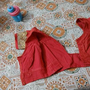 Beautiful Red Embroidered Blouse