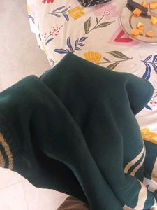 Retro Teal V-Neck Sweater
