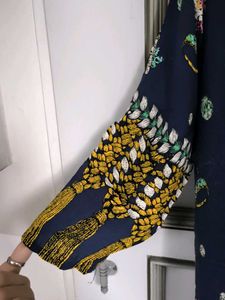 Printed Navy Kurti