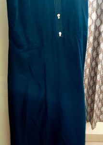 Navy Blue Sleeveless Maxi Dress