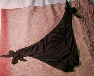 Classic Black Tie-Side Bikini Bottom