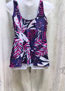 Tropical Print Bikini Top