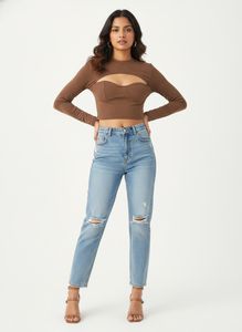 Cut-out Crop Top