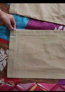 Khaki Wide Leg Trousers