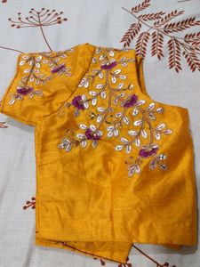 Elegant Purple Embroidered Saree