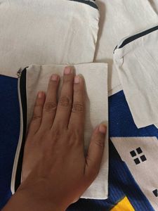 10 plain cotton pouches