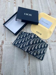 Dior Monogram Bifold Wallet FOR MENS WD BOX
