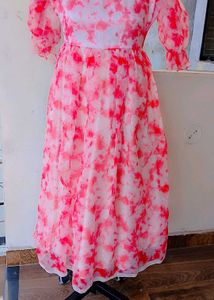 Pink Tie-Dye Maxi Dress