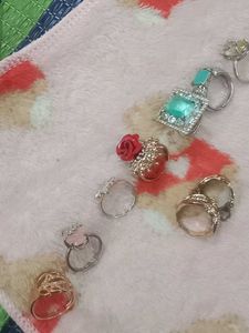 Assorted Fashion Rings Set