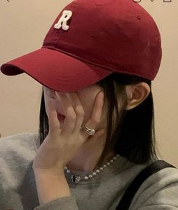 Maroon Baseball Cap with 'R' Logo