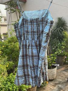 Plaid Spaghetti Strap Dress