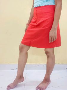 Coral Mini Skirt