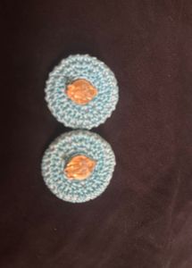 Handmade Crochet clip on earrings