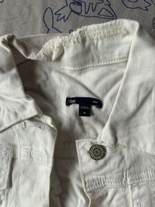 White Denim Vest