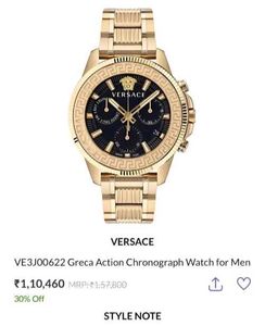 VERSACE GRECA ACTION – ICONIC LUXURY CHRONOGRAPH E