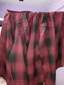 Men's Plaid Long-Sleeve Shirt stitched