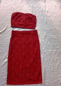 Red Co-ord  Set