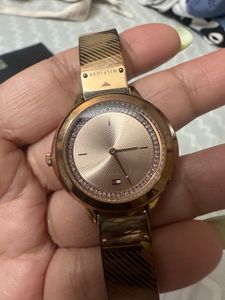 Tommy Hilfiger Quartz Analog Rose Gold Dial Metal