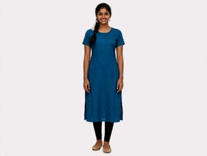 Blue Striped kurti top