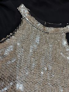 Sparkling Sequin Halter Top