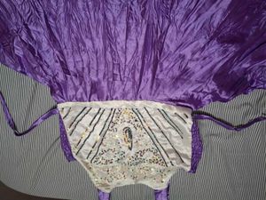 Exquisite Lavender Halter Cape Dress